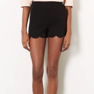 Topshop Scalloped Shorts